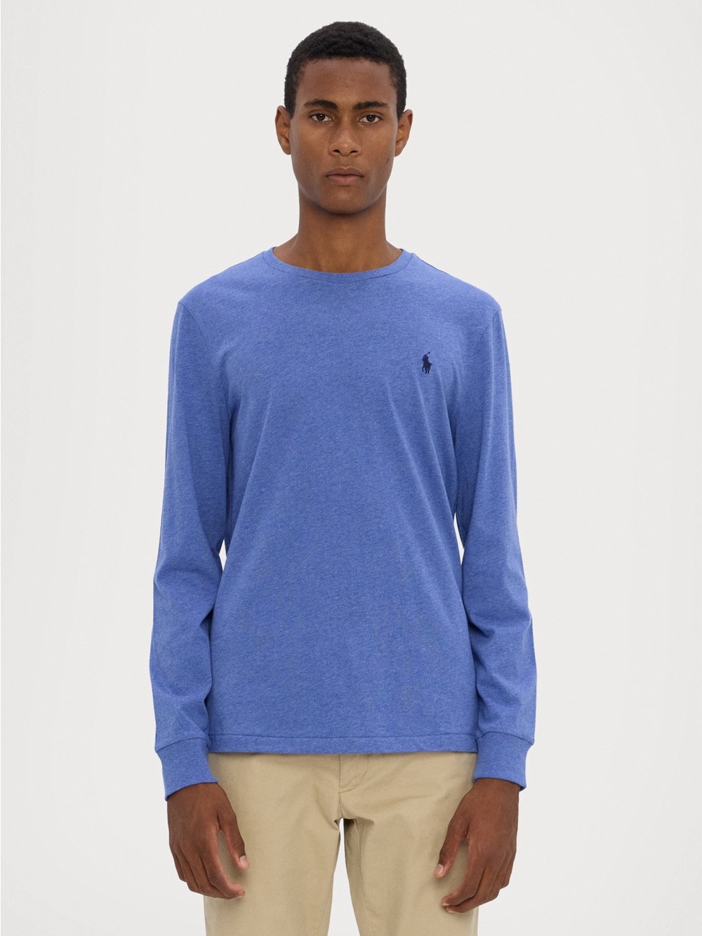 Polo by Ralph Lauren Heather Light Blue Crew Neck Tee